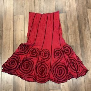 Alberto Makali Red Skirt